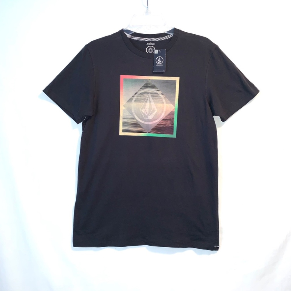 Volcom Mens Black Graphic T-Shirt Size Small